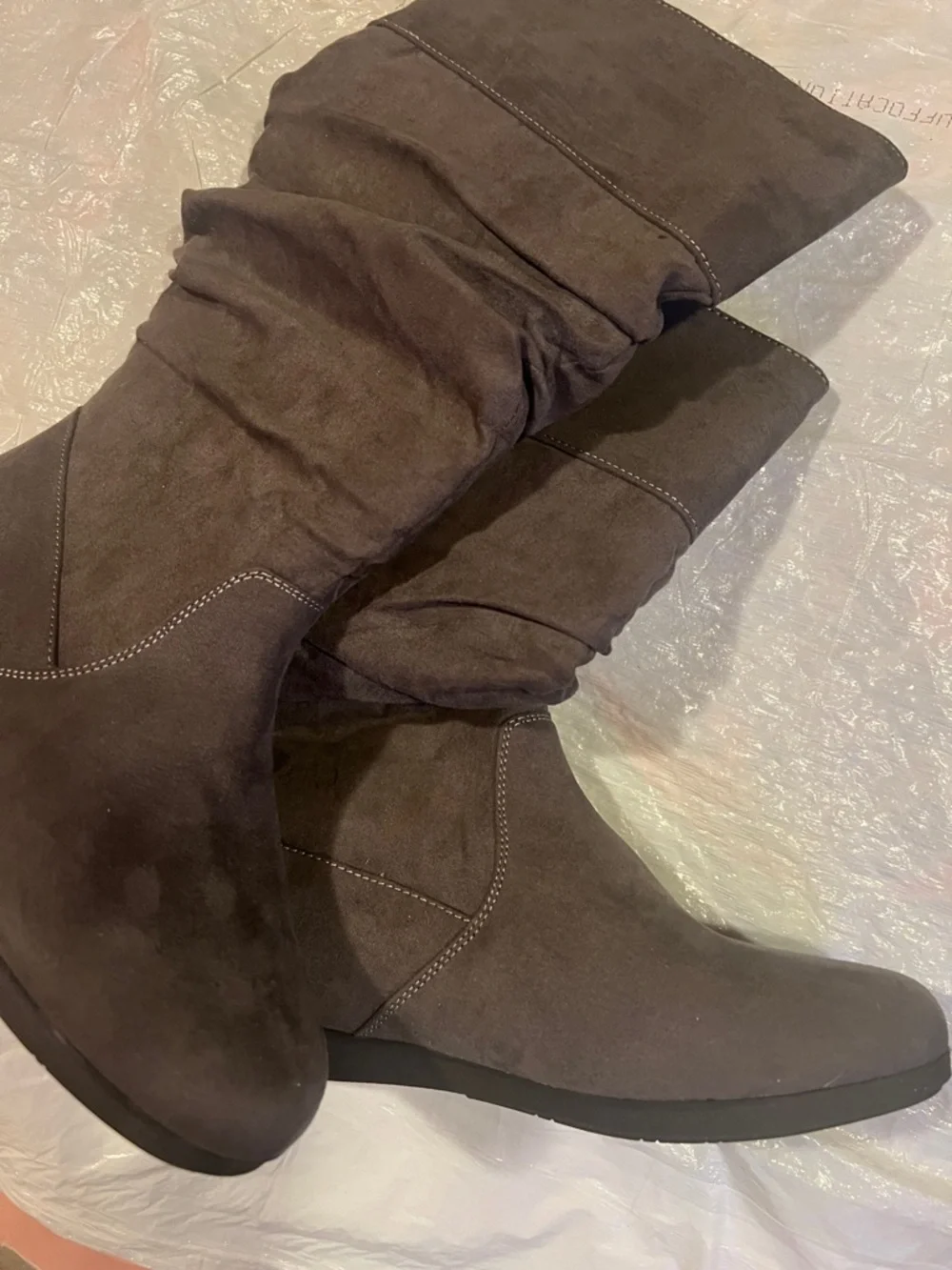 Women's Slouch Over-the-Knee Boots in Dark Brown